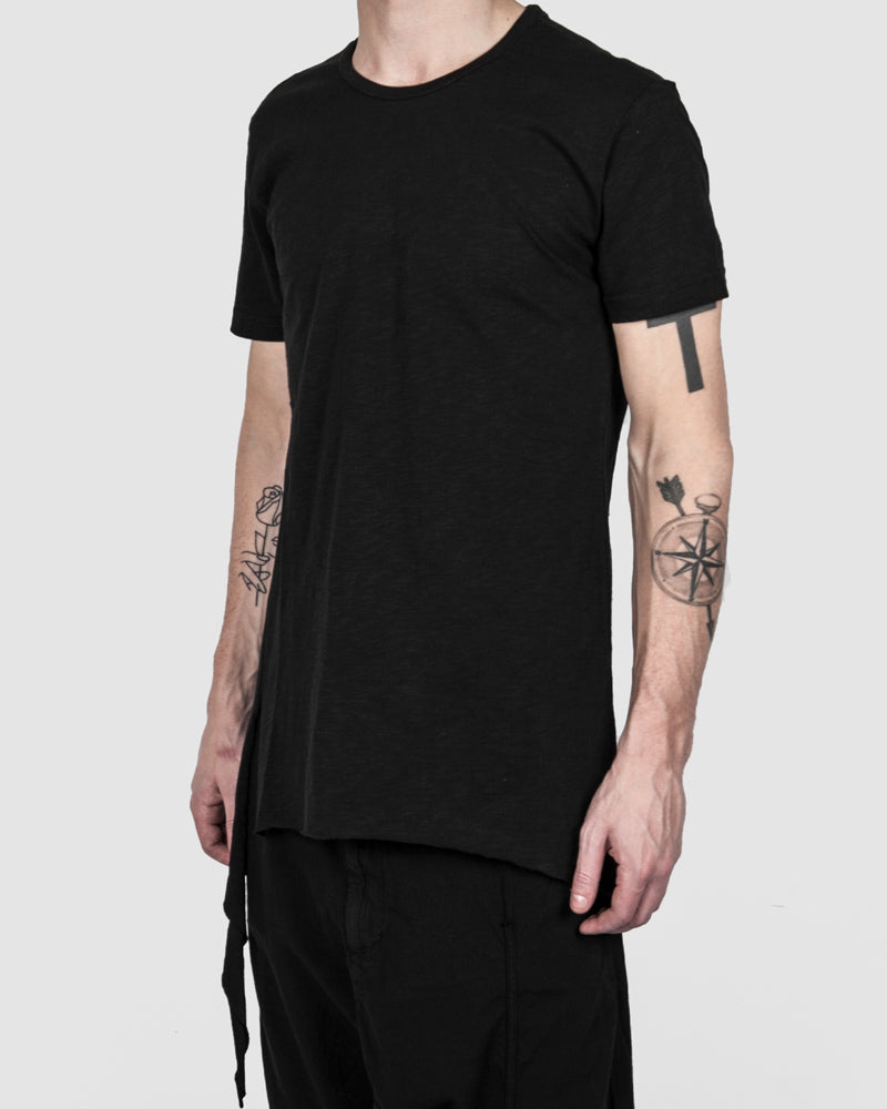 Xagon - Asymmetric real cut tshirt black - Stilett.com