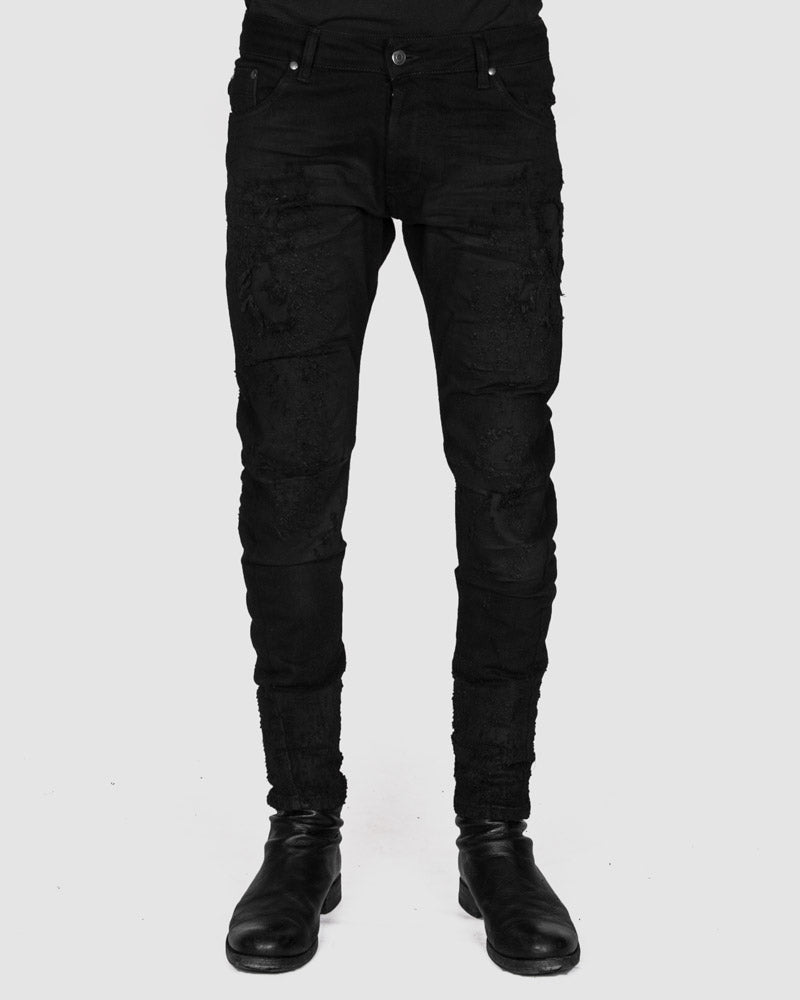 Xagon - Distressed black jeans - Stilett.com