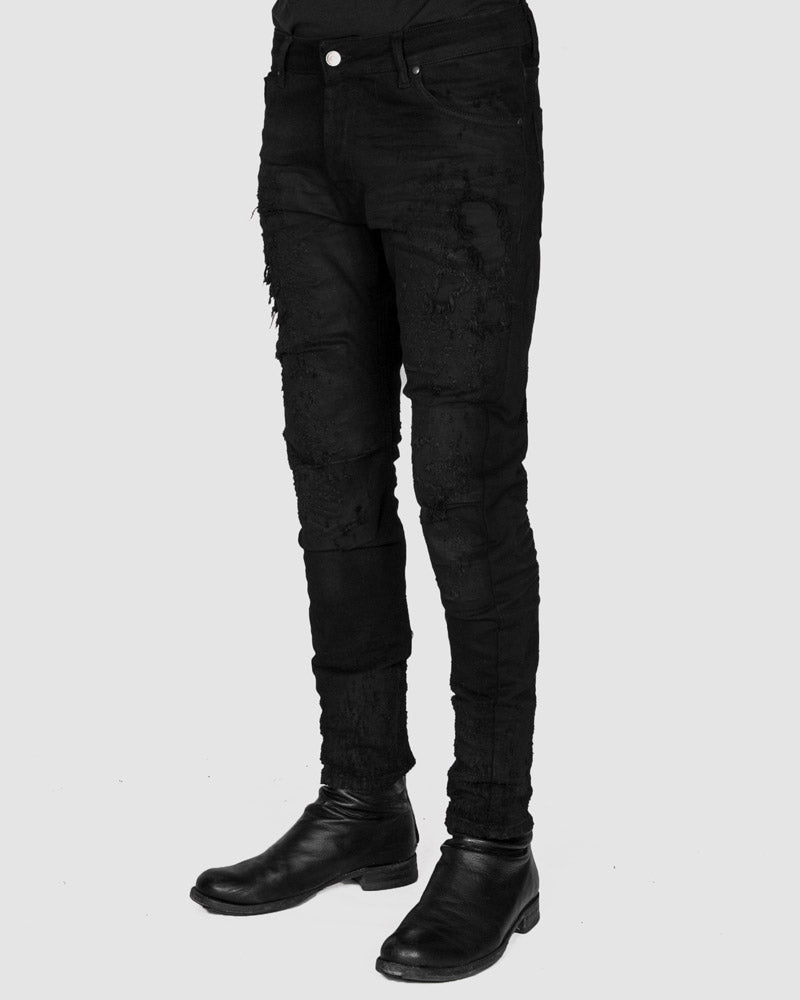 Xagon - Distressed black jeans - Stilett.com