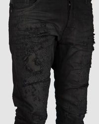 Xagon - Distressed black jeans - Stilett.com