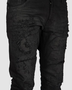 Xagon - Distressed black jeans - Stilett.com