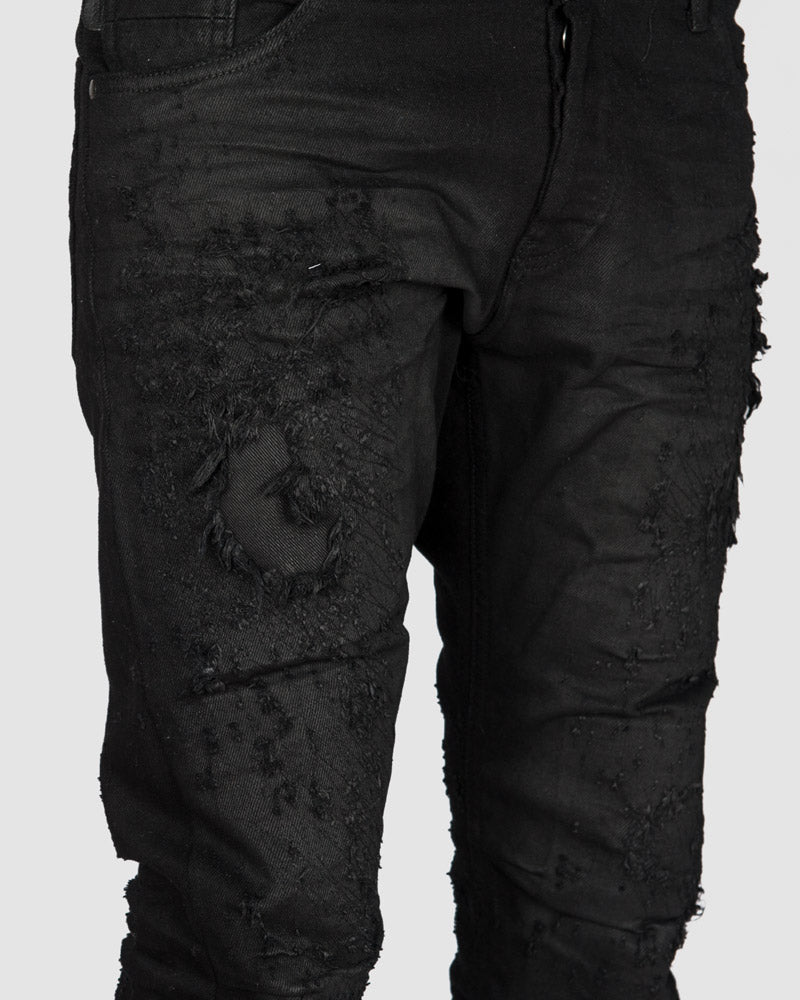 Xagon - Distressed black jeans - https://stilett.com/