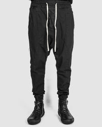 Xagon - Drawstring low crotch stretch pants black - Stilett.com