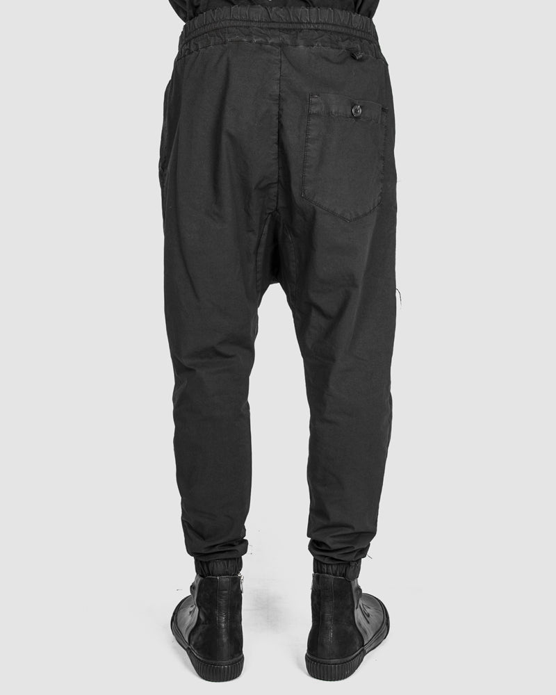 Xagon - Drawstring low crotch stretch pants black - Stilett.com