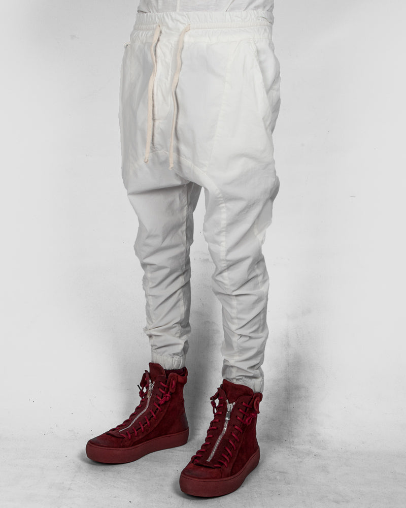 Xagon - Drawstring low crotch stretch pants white - Stilett.com