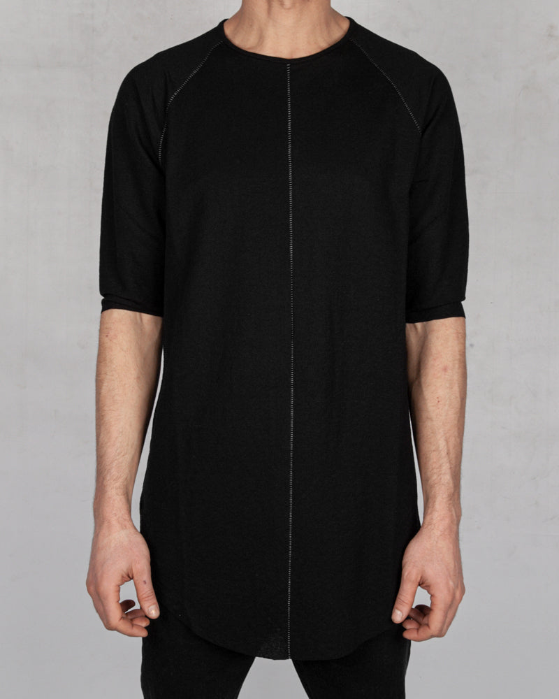 Xagon - Long contrast seam tshirt black - Stilett.com