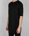 Xagon - Long contrast seam tshirt black - https://stilett.com/