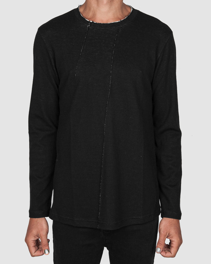 Xagon - Regular fit contrast cotton sweater - Stilett.com