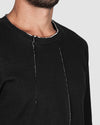 Xagon - Regular fit contrast cotton sweater - https://stilett.com/
