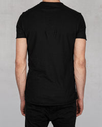 Xagon - Regular fit linen cotton tshirt black - Stilett.com