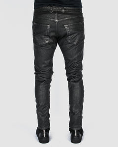 Xagon - Waxed distressed pants - Stilett.com