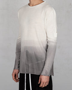 Xagon - Regular fit white ombre sweater - Stilett.com
