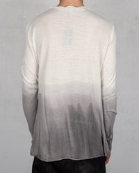 Xagon - Regular fit white ombre sweater - Stilett.com